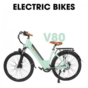 V80 Electric Bike, 500W, Up to 25Km/h and 45Km Long-Range